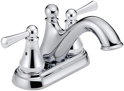 Delta Faucet Haywood Centerset Bathroom Faucet Chrome, Bathroom Sink Faucet, Drain Assembly, Chrome 25999LF