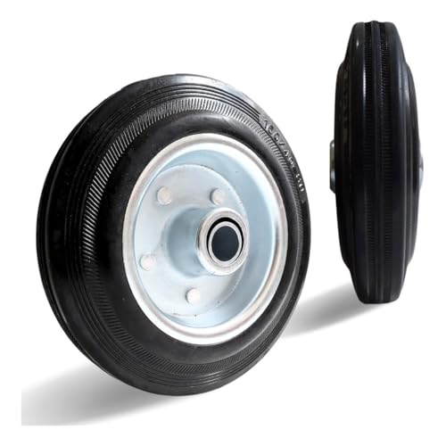 kit 4 Roda De Borracha Maciça 6 Polegada Rolamento Rolete pra carrinho carga 160kg