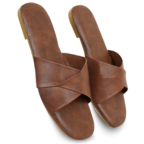 Image of DFR Women Casual Cushioned Flat Slippers Woman