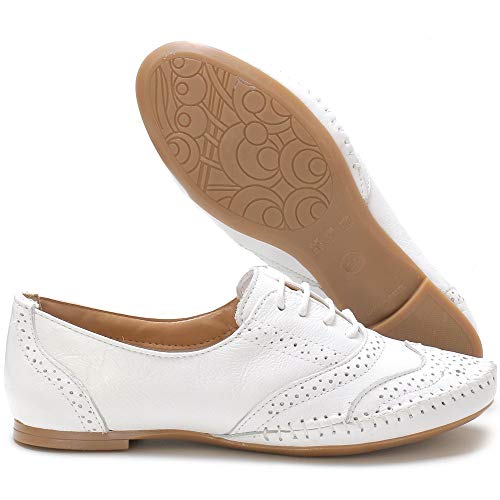 Oxford em Couro 15360 QQ Casual Branco 38