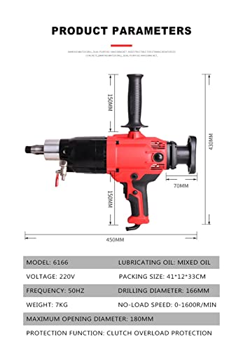 Taladro eléctrico de mano mini 1600 rpm 1800W con agua miniatura 5