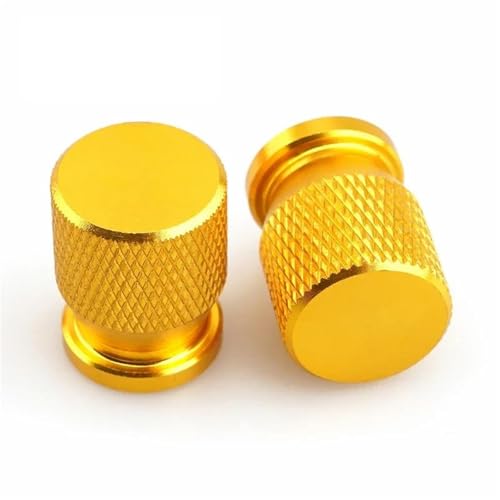 Bouchons de valve pneu moto jaune pour look urbain Honda Dio AF35 et customisation