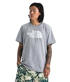The North Face Men's Core Half Dome Short-Sleeve Tee - Classic Logo Graphic Tee, Regular Fit, TNF Pale Grey Heather/TNF White, Medium