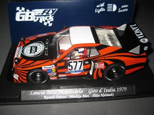 Scalextric Lancia Beta Montecarlo de Fly Ref.-GB38L, coche de slot 1:32 para pistas clásicas