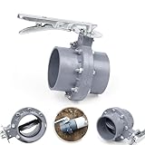 Válvula De Mariposa, DN 110 Mm De Pvc Tipo Wafer Con Manija De Metal...