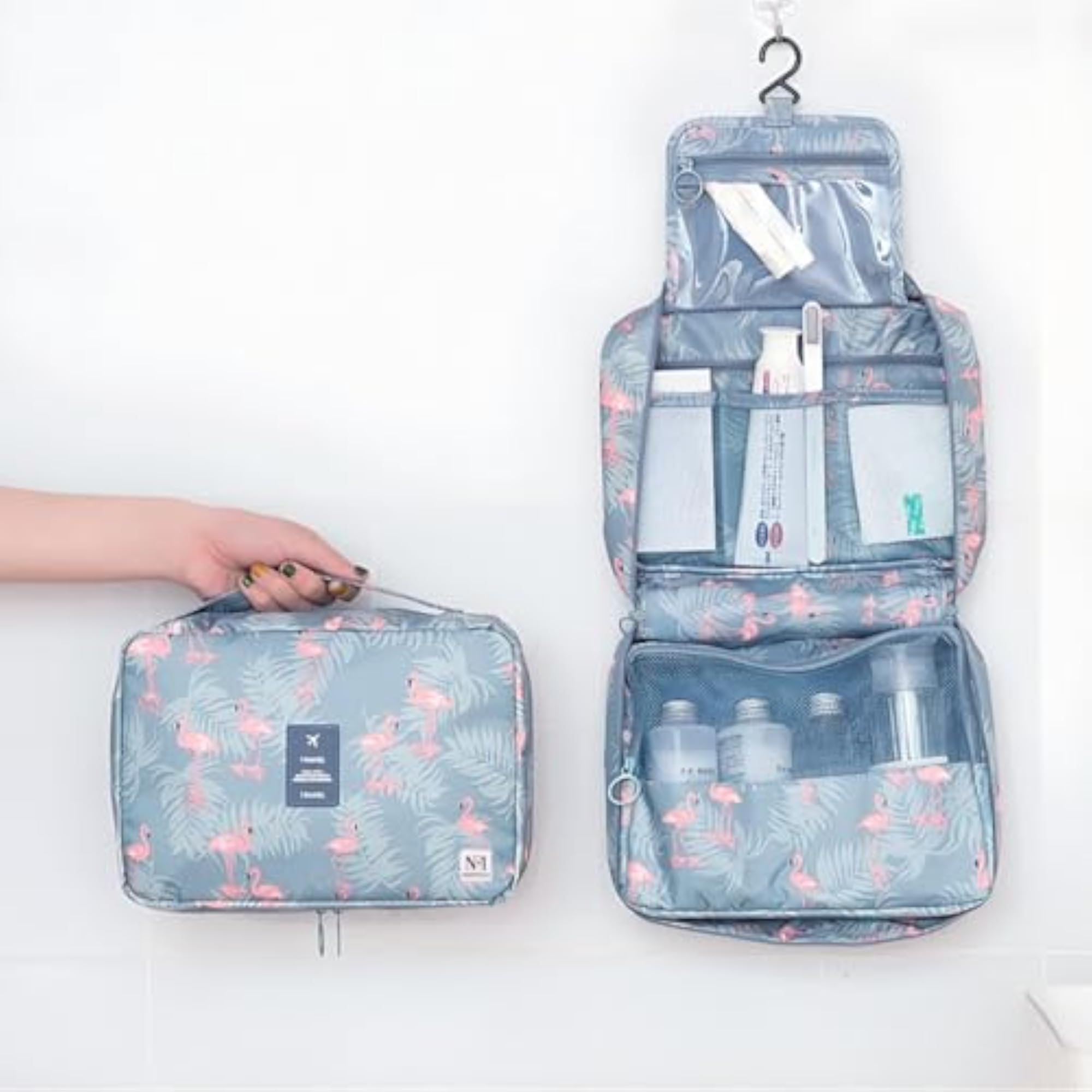 Portable Hanging Travel Toiletry Makeup Pouch for Women