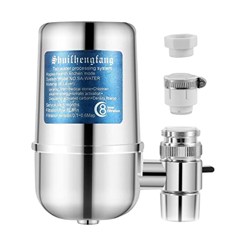 Filtre à eau de robinet ERYUE à 8 couches contre le chlore et plomb