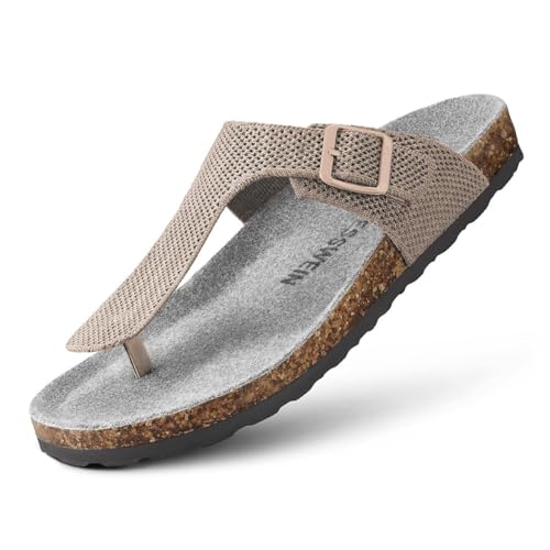 Giesswein Merino Slides Lite Ergonomische Merino-Sandale mit Korkfußbett verstellbarem Riemen & Anti-Rutsch-Sohle