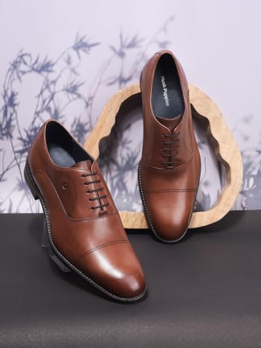 Image of Hush Puppies Mens Bryson Brogue Oxford Lace-Up Shoes