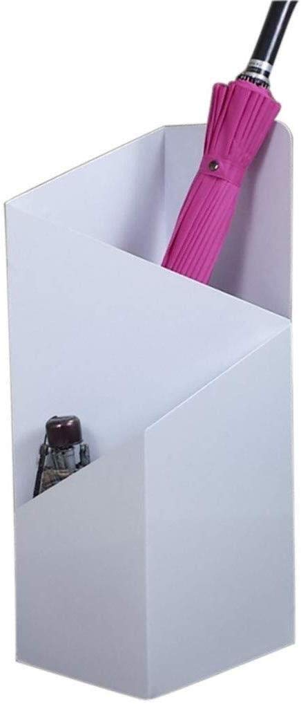 Porte-parapluie élégant blanc au design moderne en métal pour présentoir de bureau raffiné