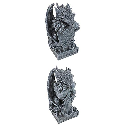 Design Toscano S/Sword & Shield Dragons #TOP18