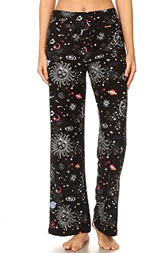 Image of Leggings Depot Women's Wide Leg Drawstring Pajama Pants for Lounge, Sleep