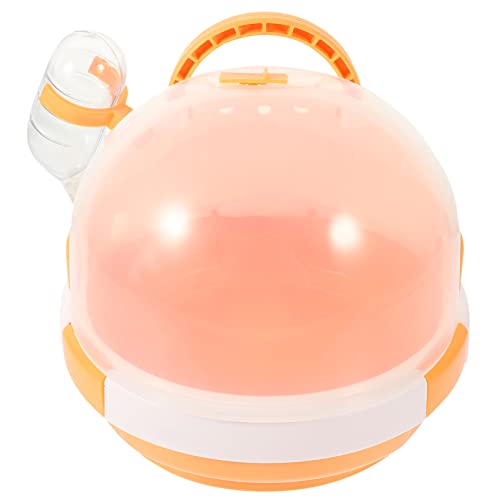 Sosoport Portable Hamster Cage Lightweight Travel Carrier for Small Pets Includes Water Bottle for Easy to Clean and Carry for Hamsters and Mice