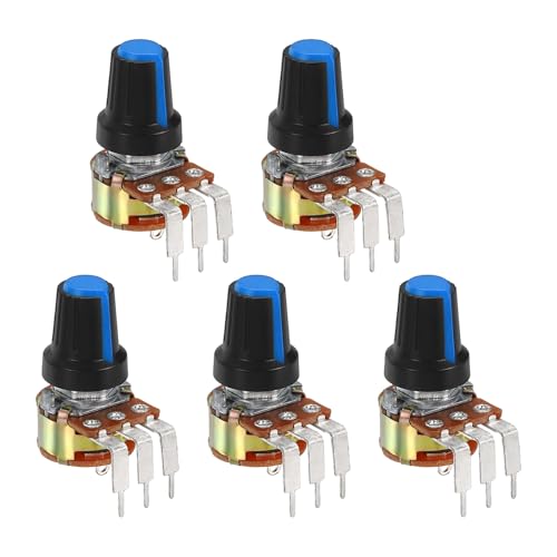 Potentiomètre 100K Ohm WH148 avec interrupteur rotatif à 3 broches pour onduleur, Lot de 5