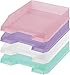 4x Herlitz Ablagekorb/Briefkorb/Briefablage / 4 verschiedene Farben