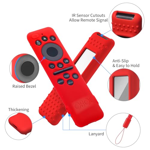 Image of OBOE Silicone TV Remote Cover for Samsung Smart TV Remote TM2360 E, J-Dark Grey