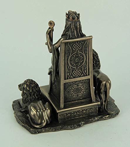Figura decorativa Madre Diosa griega antigua acabado bronce miniatura 3