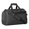 Amazon Essentials Sac de voyage léger avec poche pour vêtements mouillés et compartiment à chaussures, 50.8 cm, Noir