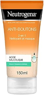 Neutrogena Anti-Boutons 2 W 1 Kwas Salicylowy Maska do Twarzy, 150 ml