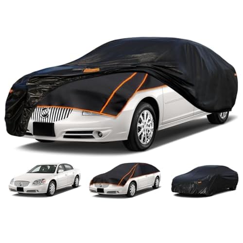 Kayme Padded Hail Protector Car Cover Custom Fit for Buick Lucerne, Anti Hail Blanket with Multilayer Thickened Design, Hail Proof & All Weather Outdo