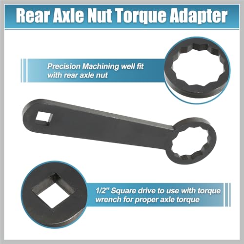 Image of Rear Axle 36mm Wrench Tool Rear Wheel Axle Torque Wrench Hand Tool for Harley Touring Motorcycle HD-47925 Axle Nut Torque Adapter for Adjust Belt Tension Black Car Parts