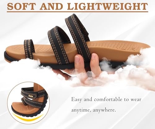 Image of KuaiLu Womens Slides Sandals With Arch Support Comfort Plantar Fasciitis