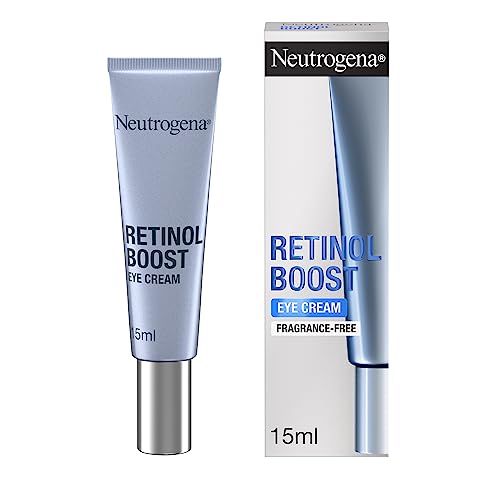Crema para ojos Retinol Boost (1x 15 ml), crema para ojos sin fragancia para pieles envejecidas, tratamiento con retinol debajo de los ojos para una piel más fresca y de aspecto más joven