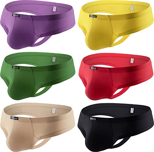 Men's Mini Cheek Thong Panties Sexy Soft Breathable Boxer Briefs