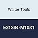 Walter Tools E21364-M10X1 Paradur HSS Machine Tap, NID Finish, 7 mm Shank Diameter, 1 mm Thread Length, 20 mm Cutting Length, 90 mm Overall Length, M10 Cutting Diameter
