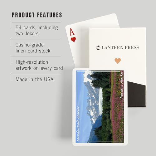 Baraja Poker Juneau Alaska Mendenhall Glacier 52 Cartas miniatura 3