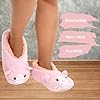 Splosh Women's Pink Cat Slippers | Ladies Fluffy Animal Slippers Shoes | Soft Cozy Footwear with Fun Design, Gift for Women | Cat Mum Gifts | Size 3 4 5 6 7 8 9 10 Available #1