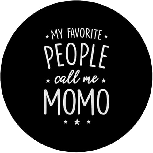 Miniatura 3 de Momo Gift My Favorite People Call Me Momo PopSockets agarre y soporte para teléfonos y tabletas, Negro