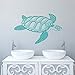 Turtle Wandaufkleber Turtle Vinyl Aufkleber Aufkleber Schildkröte Schildkröte Meer Tier Marine Nautical Marine Dekorative Badezimmer Schlafsaal
