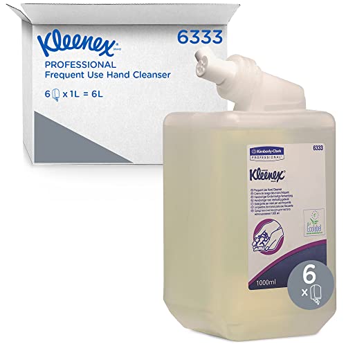 Kleenex Sapone liquido mani 6333, Sapone mani, Gel Igienizzante, 6x1L