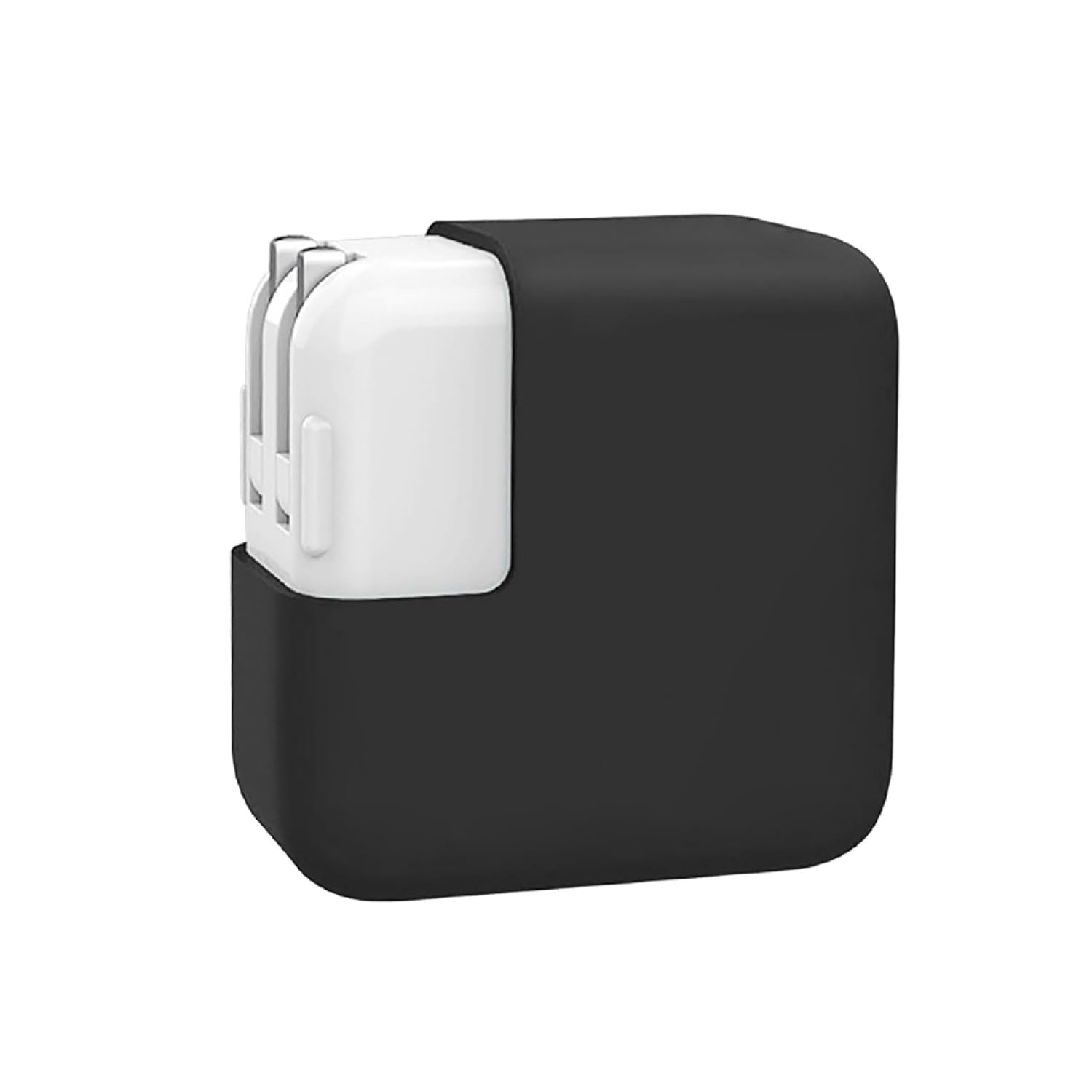 McStorey MacBook Şarj Aleti Kılıfı Silikon | 85W A1343/A1424 MagSafe 1-2, 87W A1719, 96W A2166 USB-C Uyumlu | MacBook Pro Adaptör Koruyucu Siyah