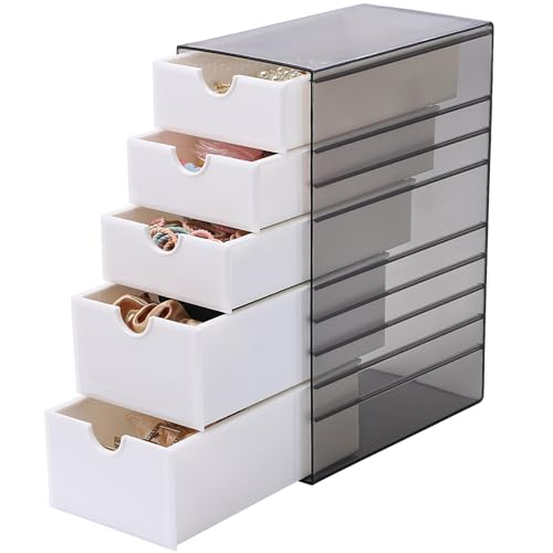 Hair Accessories Organizer with Removable Drawer, Large Capacity Desk...