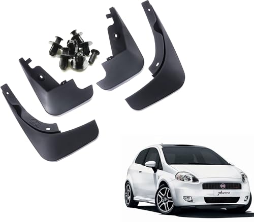 Image of WolkomHome Mud Flap Compatible with Punto - Durable Splash Guards for Car Exterior Protection