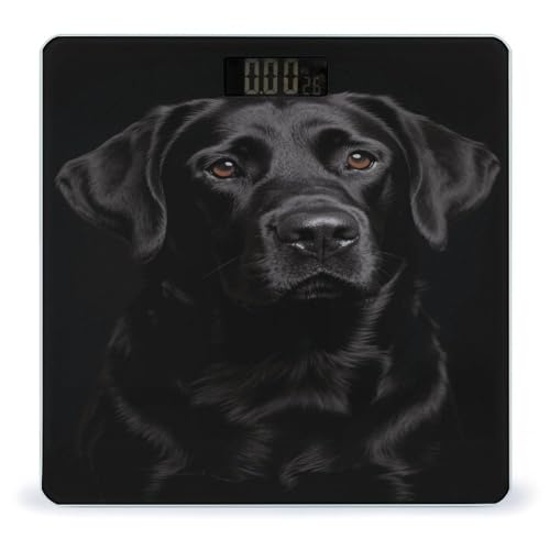 Báscula de baño digital Black Lab con vidrio templado miniatura 1