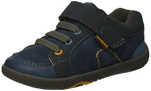 pediped Baby-Boy's Dani First Walker Shoe, Navy, 4-4.5 M US Toddler