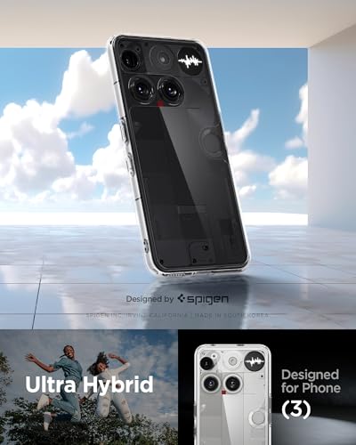 Image of Spigen Ultra Hybrid | Nothing Phone (3) Case [Transparent] [Air Cushion Protection] Nothing Phone 3 Back Cover | TPU+PC - Crystal Clear