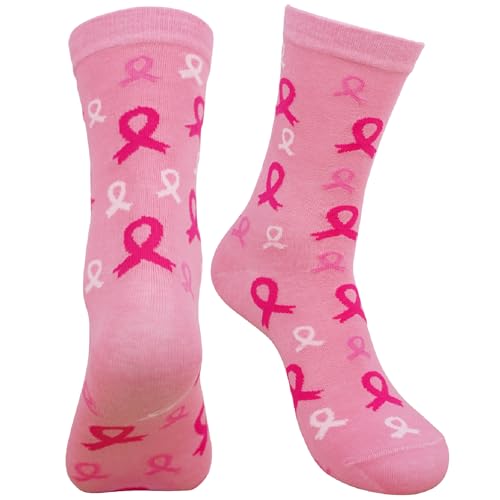 ysnifeiw Breast Cancer Socks Pink Football Soccer Breast Cancer Awareness Socks Inspirational Gifts for Women Youth
