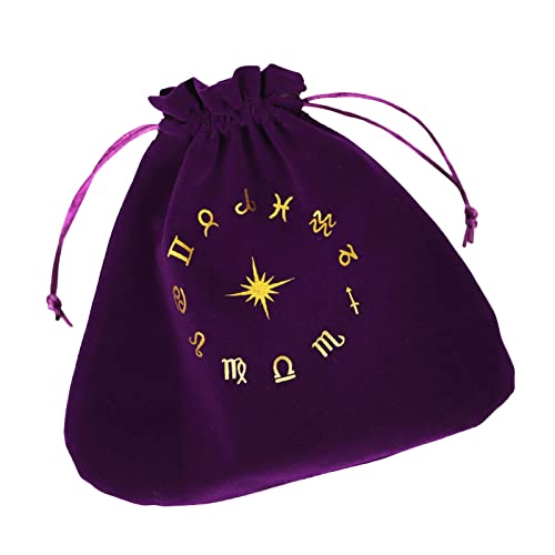 1 peça, bolsa de tarô de flanela disco constelação bolsa de armazenamento de cartas de tarô e bolsa