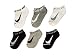 Nike Kid`s Swoosh Cushioned No Show Training Socks 6 Pack (Black(BN0472--42)/Grey/White, 5-7 (Little Kids))