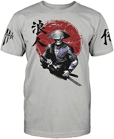 Warrior 12Ronin T-Shirt Patriotic Tribute Tee | American Pride Veteran Support Shirt | 100% Cotton Military Apparel