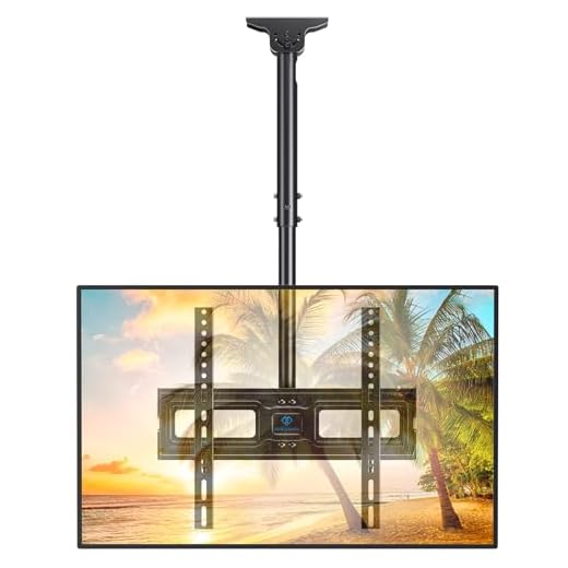 PERLESMITH Ceiling TV Mount- Full Motion Hanging TV Mount Bracket Fits 26-55 Inch LCD LED OLED 4K TVs, Flat Screen Display-TV Pole Mount Holds up 99lbs with VESA 400x400mm