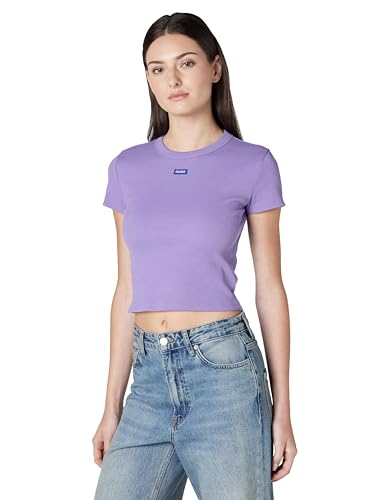 HUGO, Box Logo Baby Tee, Purple Haze, XS
