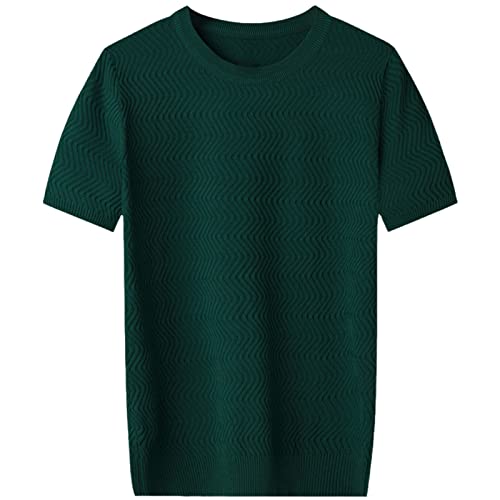 T-shirt en tricot homme fini les hauts froissés au bureau