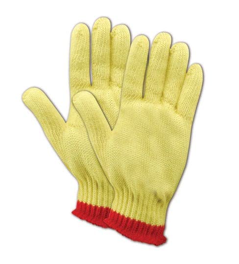 MAGIDGlove & Safety C93KV8-AMZN CutMaster C93KV Gloves with Integrated Color-Coding, Cut Level 3, Kevlar, Medium, Yellow (Pack of 12)