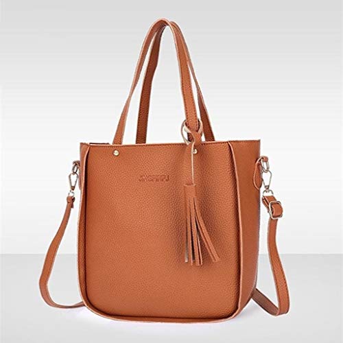 Baoblaze 4PACK Bolsa De Couro Feminina Bolsa De Ombro Bolsa Bolsa Titular De Cartão Conjunto De Saco