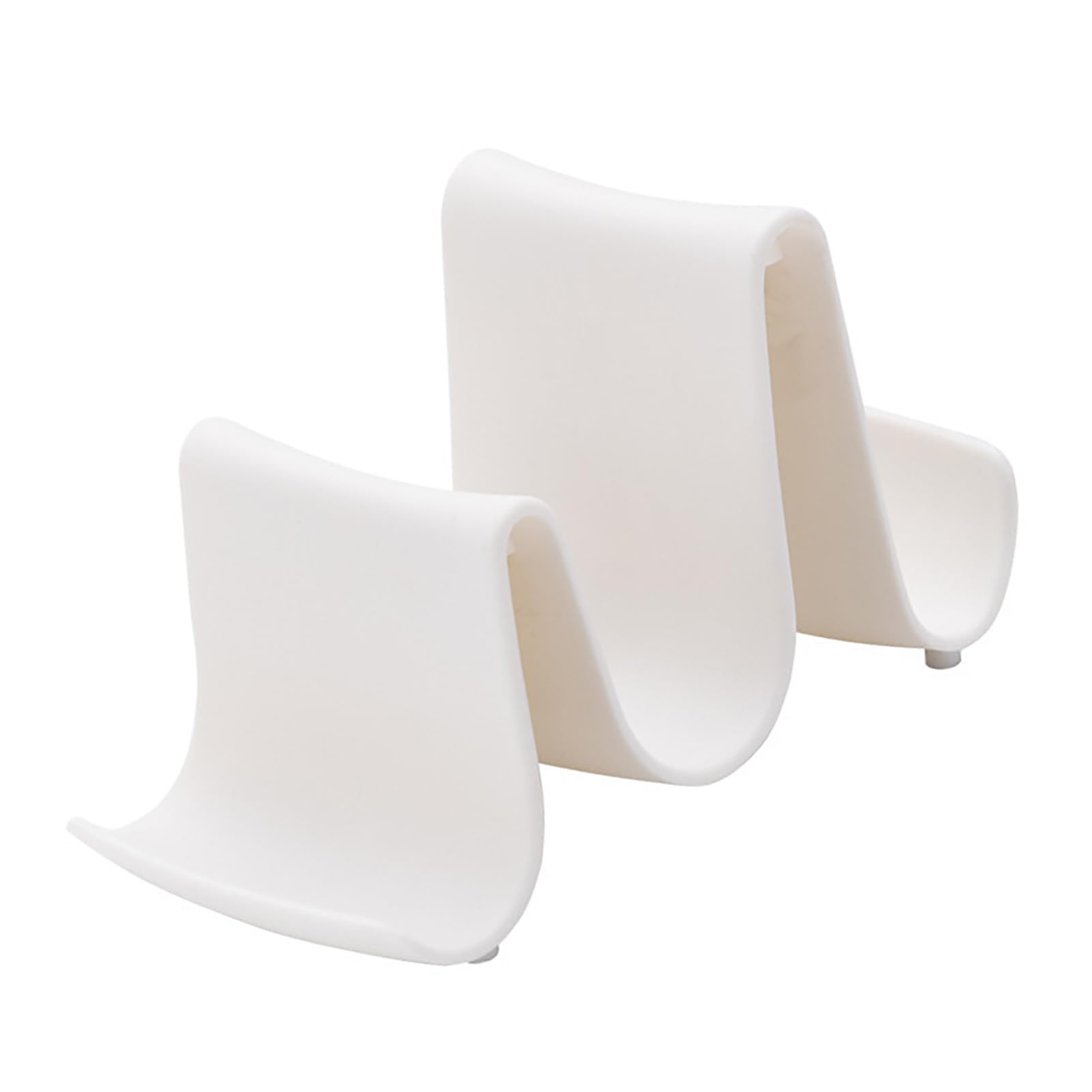 Omabeta Soporte para Tapa de Olla, Estante para Utensilios de Cocina Eficiente, Tipo Ondulado, para Encimera, Hecho de PP, 1 Soporte para Tapa de Cuchara para Cocina